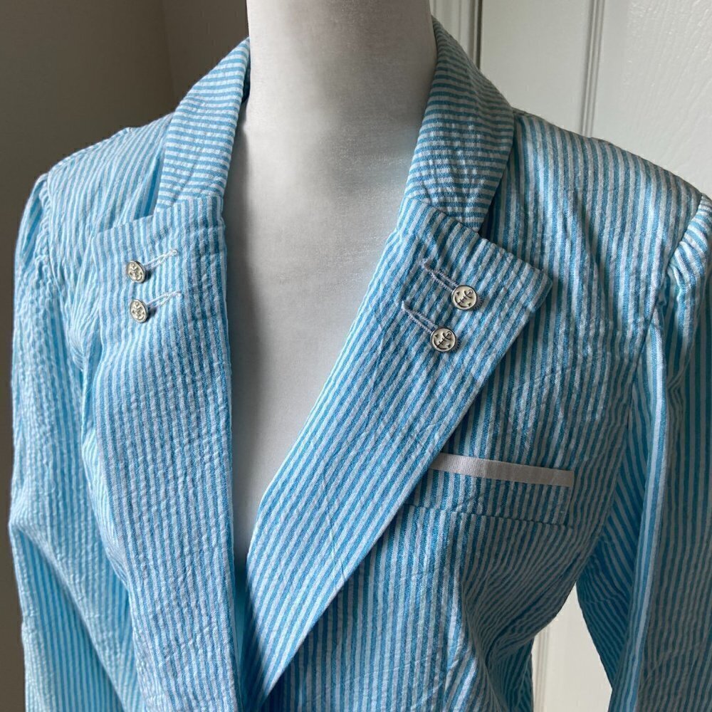 NWT Cremieux Striped Blazer - Picture 3 of 4